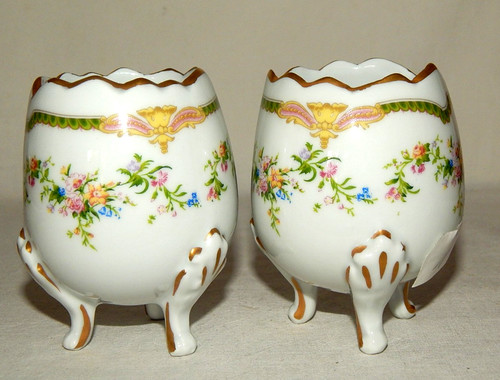 Limoges paar vasen eiform - paar, 3