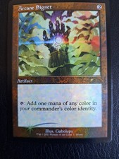 MtG Arkanes Petschaft Promo - Arcane Signet Englisch Oldborder Foil Retro