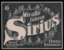 Alte Werbung Reklame 1898 Wir