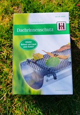 HI Dachrinnenschutz Dachrinnen-Abdeckung Laubschutz Laubfänger inkl. Gitter 6 m
