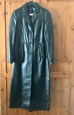 Echt Leder Mantel Matrix Vampir Style bodenlang schwarz Gr 34 NEU