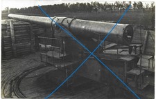 Waffenfoto 1WK - deut. Küstengeschütz - Kanone " Langer Max " ? in Stellung