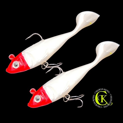 10cm gummifisch shad uv - 2x,