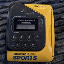 Sony Walkman Sports WM-F2078 Auto Riemen Defekt Ohne Batteriedeckel Rar Vintage