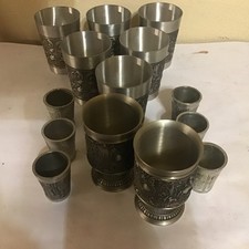 ZINNBECHER ZINNTELLER KONVOLUT