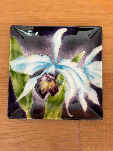 Ando cloisonne japan orchidee - cloisonne,
