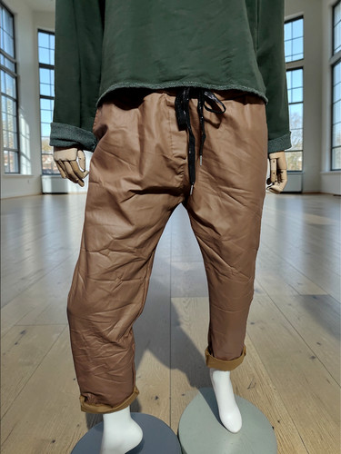 Kunstleder joggpants hose - kunstleder,
