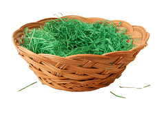 Korb Osterkörbchen Brotkorb ø 20 cm Osternest Flechtkorb Rattankörbchen natur