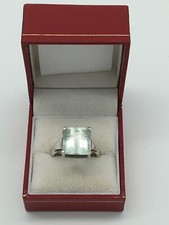 Ring Silber Blaue Stein