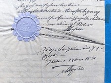 Subhastation Schriftstück