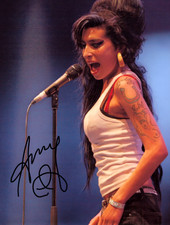 Amy Winehouse  Autogrammfoto