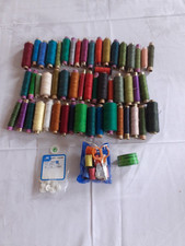 NähgarnSet, Goldschlüssel Ackermann,Ultracord 53 Spulen, Meterband, Neue Knöpfe 