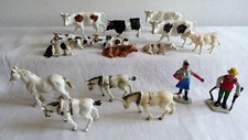 70er BAUERNHOF TIERE 16 Figuren Tiere West Germany, Britains, Linde