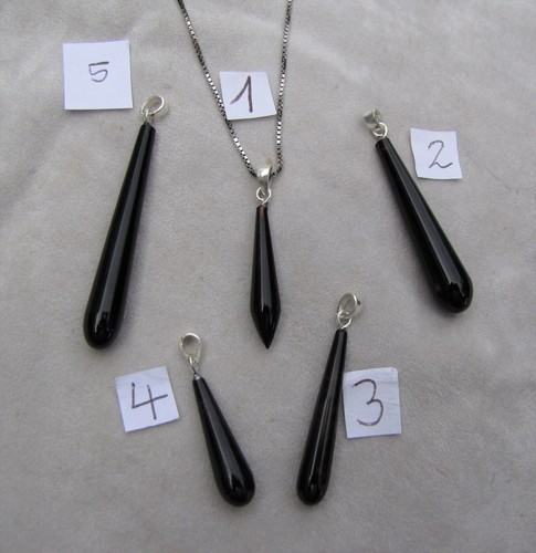 Silber anhänger mit onyx - silber,