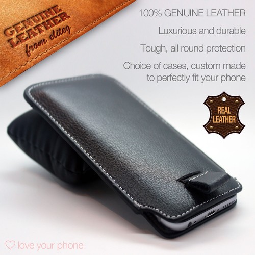 Luxus echt leder zuglasche - luxus,