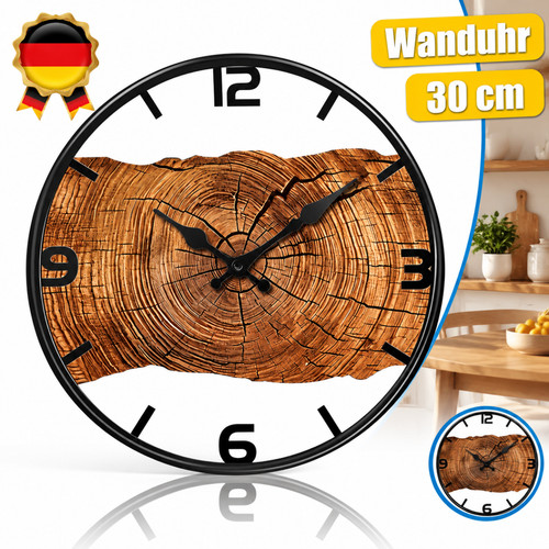 Wanduhr 30cm funkwanduhr - wanduhr,
