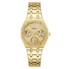 Guess Damen Uhr Armbanduhr QUINN GW0988L2 Edelstahl gold
