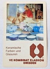 Taschenkalender DDR VEB Elaskon Dresden 1989 Werbung Farben Ostalgie Reklame