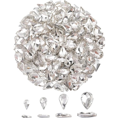Strasssteine glas tropfenform - strasssteine,
