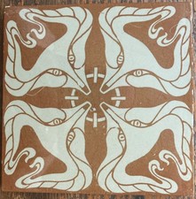Originale Jugendstil Fliese