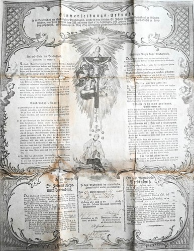 1840 nepomuk urkunde - 1840,