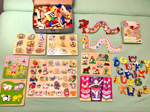 Bauernhof holzpuzzles - bauernhof,