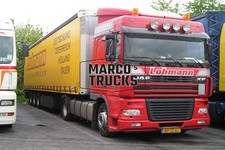 LKW Foto DAF XF Planensattelzug Niederlande rot Lohmann, Deutschland, Öst #b8um