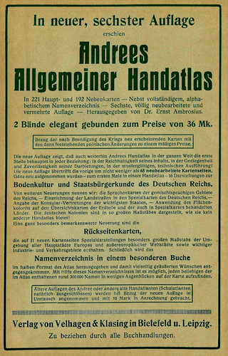 Werbung reklame 1915 andrees - werbung/reklame, 1915: