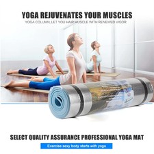Yogamatte Gym Matte Fitnessmatte rutschfest 180x50x1cm Dicke