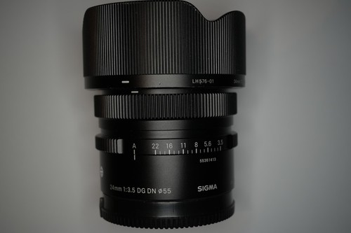 Sigma 24mm dn - sigma, f3,5