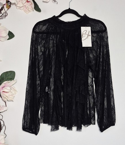 Transparente schlupfbluse - transparente,