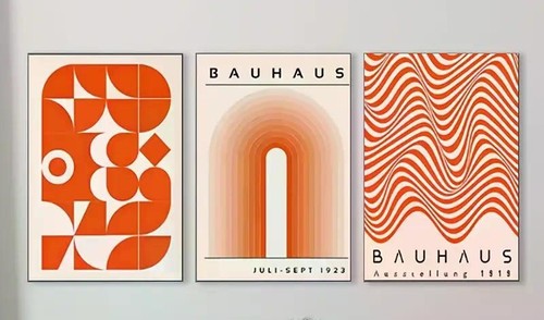 Leinwanddrucke bauhaus retro - bauhaus,