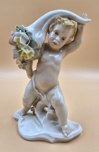 Hübsche porzellanfigur putto - hübsche,