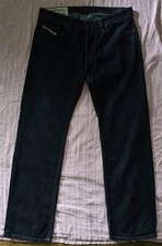 Diesel Larkee Herren Jeans Größe 34/32 Dunkelblaue Baumwolle