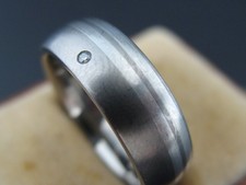 Ring Silber 925 und Titan mit