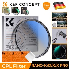 K&F Concept 37-127mm Zirkularer Polfilter CPL Filter Ultra-Slim NANO-K/D/X/X-PRO