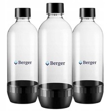 Flaschen 1L 3er Set für Sodastream Wassersprudler kompatibel