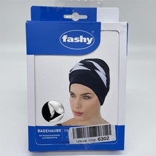 Fashy Exklusive Badehaube mit Kordel, 3493 20, schwarz-weiß
