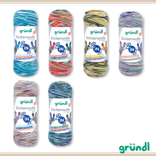 Gründl sockenwolle 1 - sockenwolle, 2-in-1