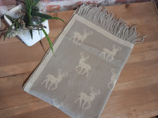 Schal Hirsche beige Winter