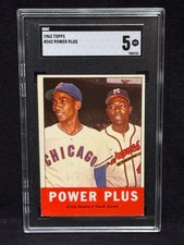 HANK AARON ERNIE BANKS 1963