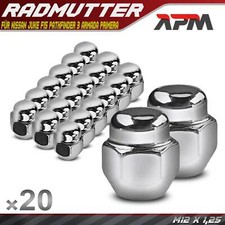 20x Radmutter M12 x 1,25 für Nissan Juke F15 Pathfinder 3 Armada Primera P11