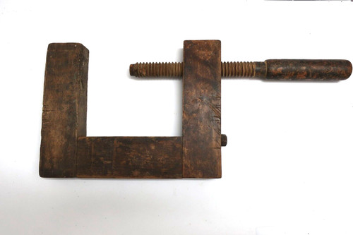 Schraubzwinge aus holz - aus, holz-