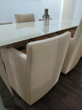 6 Lederstühle Ledersessel Essstühle Leder Stühle Sessel Bürostühle Sofa Stuhl 