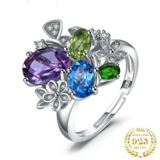 Luxus 925 Sterling Silber Ring