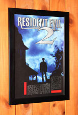 Resident Evil 2 Capcom Dreamcast GameCube Werbeblatt Gerahmt Poster Ad Framed