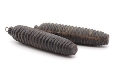 2x alte Uhrengewichte Gewichte