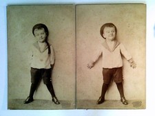 2 Kabinettfotos, Junge im