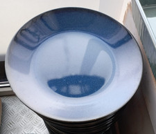 4 Speiseteller 27cm in  Blau Steingut