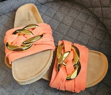 Pantoletten gr 39,neu,orange